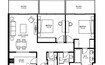 Arada Vida Residences 3 2 Beds Layout