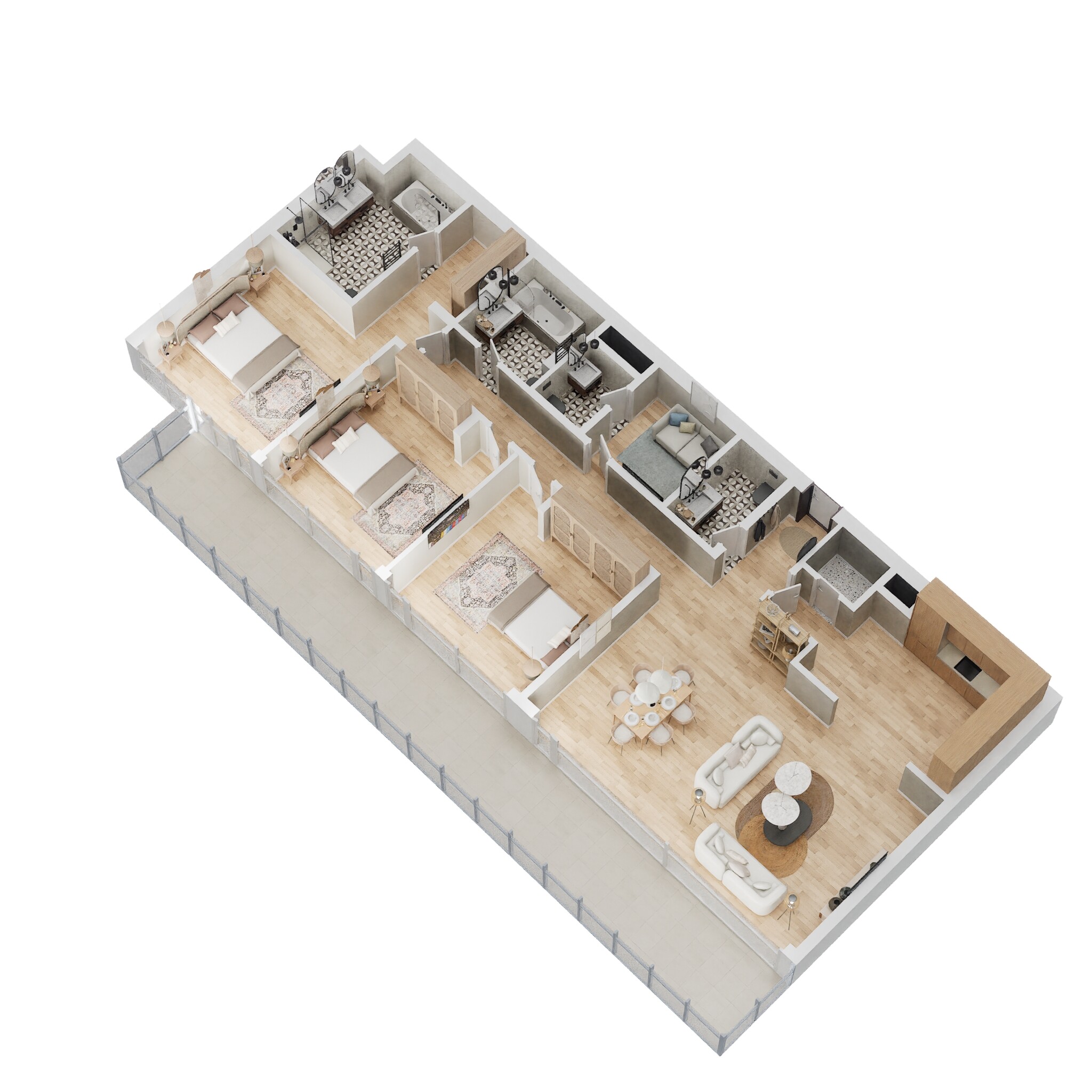 3 Beds 2061 Sq. Ft. Apartment in Arada Vida Residences 3