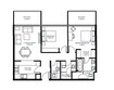 Arada Vida Residences 2 Beds Layout