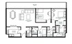 Arada Vida Residences 2 Beds Layout