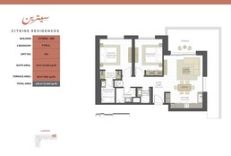 2 Beds 1345 Sq. Ft. Apartment in Eagle Citrine Residences