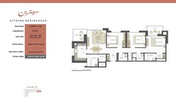 3 Beds 1657 Sq. Ft. Apartment in Eagle Citrine Residences