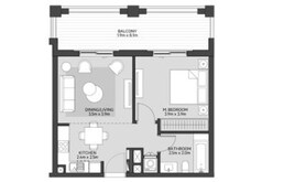 1 Bed 765 Sq. Ft. Apartment in Eagle Cyan Beach Residence
