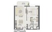 Eagle Gem Residences 1 Bed Layout