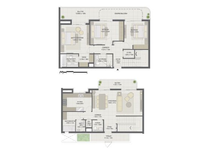 3 Beds 2402 Sq. Ft. Townhouse in Eagle Gem Residences