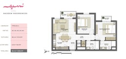 2 Beds 1037 Sq. Ft. Apartment in Eagle Naseem Residences