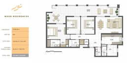 3 Beds 2319 Sq. Ft. Apartment in Eagle Noor Residences