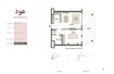 Eagle Oud Residences 1 Bed Layout