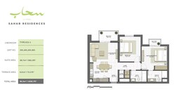 2 Beds 1039 Sq. Ft. Apartment in Eagle Sahab Residences