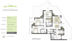 3 Beds 1632 Sq. Ft. Apartment in Eagle Sahab Residences