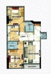 Fam Art Tower 2 Beds Layout