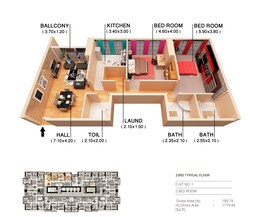 2 Beds 1719 Sq. Ft. Apartment in Fam Family Tower