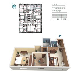 1 Bed 935 Sq. Ft. Apartment in Fam Holding Afamia Tower II