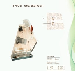 523 Sq. Ft. Studio in Fam Holding Al Mazraa Tower