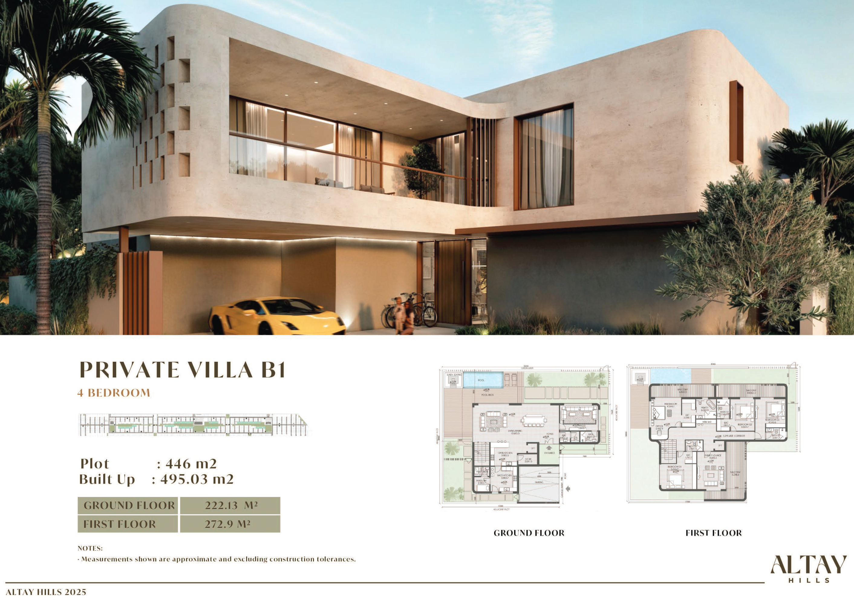 4 Beds 5328 Sq. Ft. Villa in IFA Altay Hills