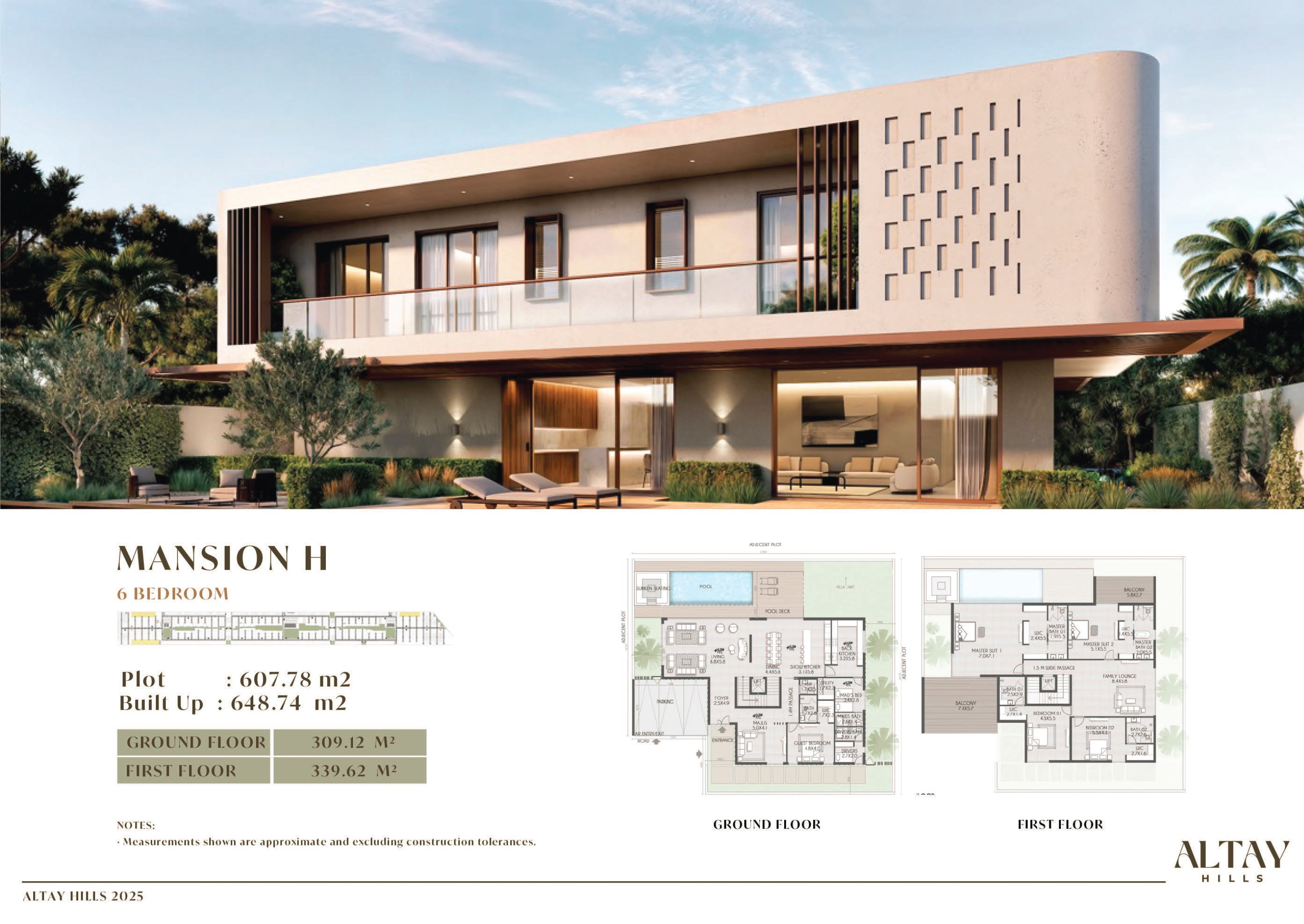 6 Beds 6983 Sq. Ft. Villa in IFA Altay Hills