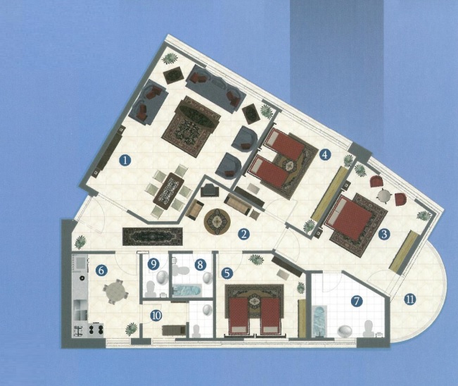 My Style Capital Towers 3 Beds Layout