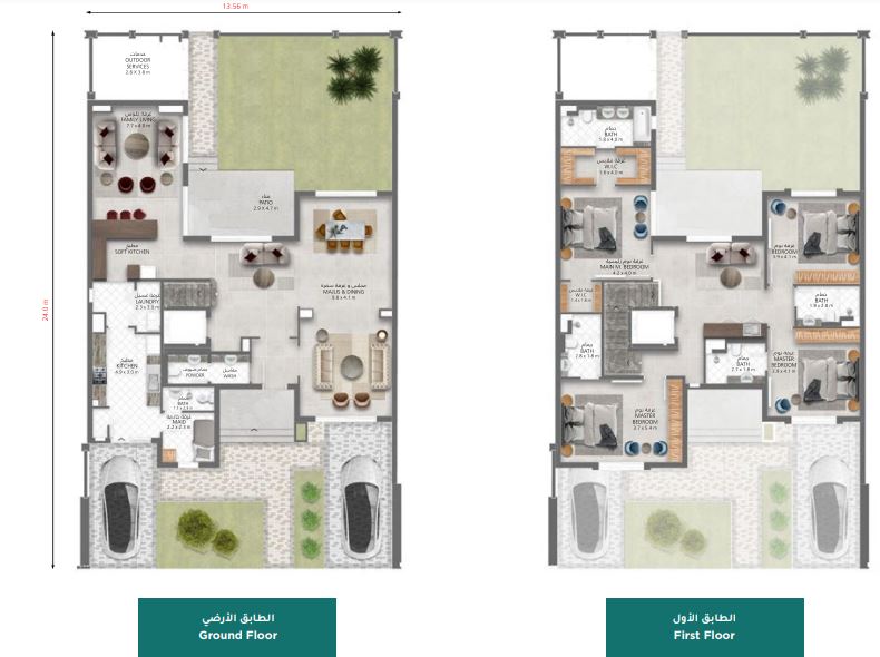 4 Beds 3300 Sq. Ft. Villa in Sharjah Sustainable City Phase 1