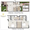 Shoumous Sharjah Garden City 2 Beds Layout