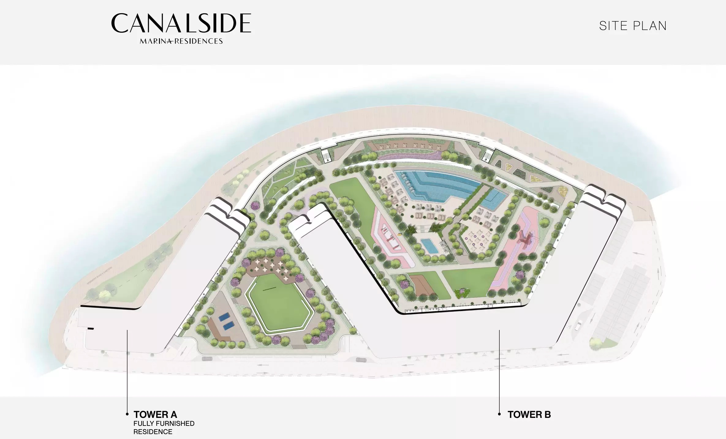 Sobha Canalside Marina Residences Master Plan Image