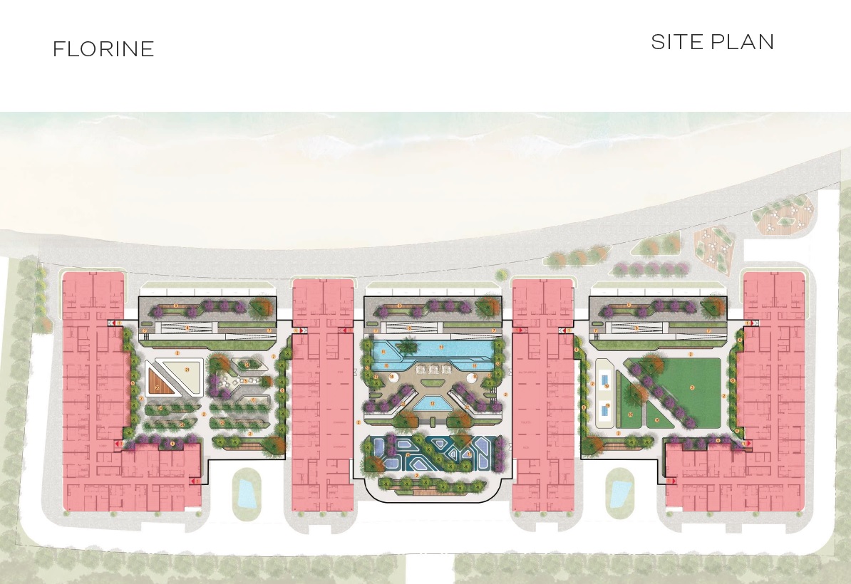 Sobha Florine Beach Residences Master Plan Image