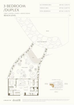 3 Beds 4702 Sq. Ft. Apartment in Deyaar AYA Beachfront Residences