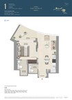 Sobha AquaCrest 1 Bed Layout