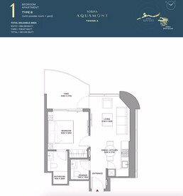 1 Bed 601 Sq. Ft. Apartment in Sobha Aquamont