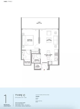 1 Bed 652 Sq. Ft. Apartment in Sobha Bayfront Marina Residences