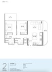 Sobha Bayfront Marina Residences 2 Beds Layout