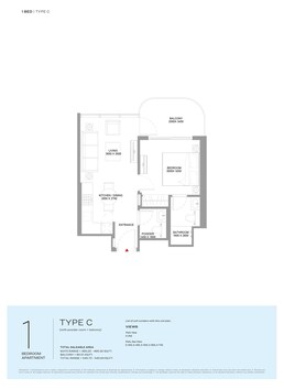 1 Bed 545 Sq. Ft. Apartment in Sobha Bayside Marina Residences