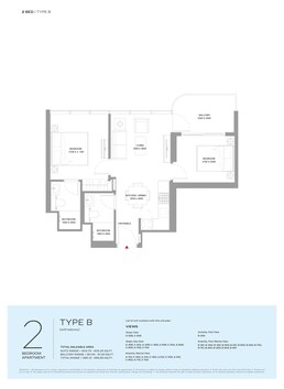 2 Beds 686 Sq. Ft. Apartment in Sobha Bayside Marina Residences