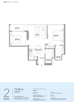 2 Beds 651 Sq. Ft. Apartment in Sobha Canalside Marina Residences