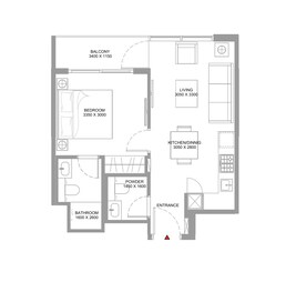 2 Beds 755 Sq. Ft. Apartment in Sobha Coastline Beach Residences