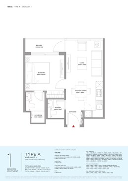 1 Bed 516 Sq. Ft. Apartment in Sobha Coraline Beach Residences