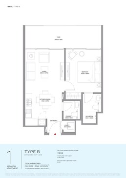 1 Bed 650 Sq. Ft. Apartment in Sobha Coraline Beach Residences