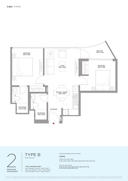 2 Beds 682 Sq. Ft. Apartment in Sobha Coraline Beach Residences