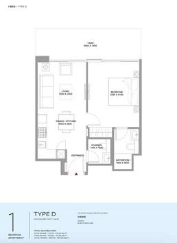 1 Bed 662 Sq. Ft. Apartment in Sobha Pristine Beach Residences