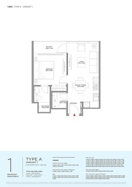 1 Bed 514 Sq. Ft. Apartment in Sobha Selene Beach Residences