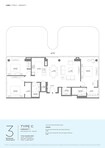 Sobha Selene Beach Residences 3 Beds Layout