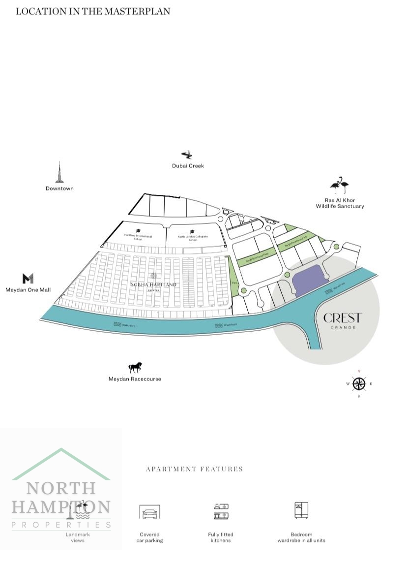 2 Bedroom 1351 Sq.Ft. Apartment for Sale in Sobha Hartland, Mohammed Bin Rashid City, Dubai - 5250539 photo 9